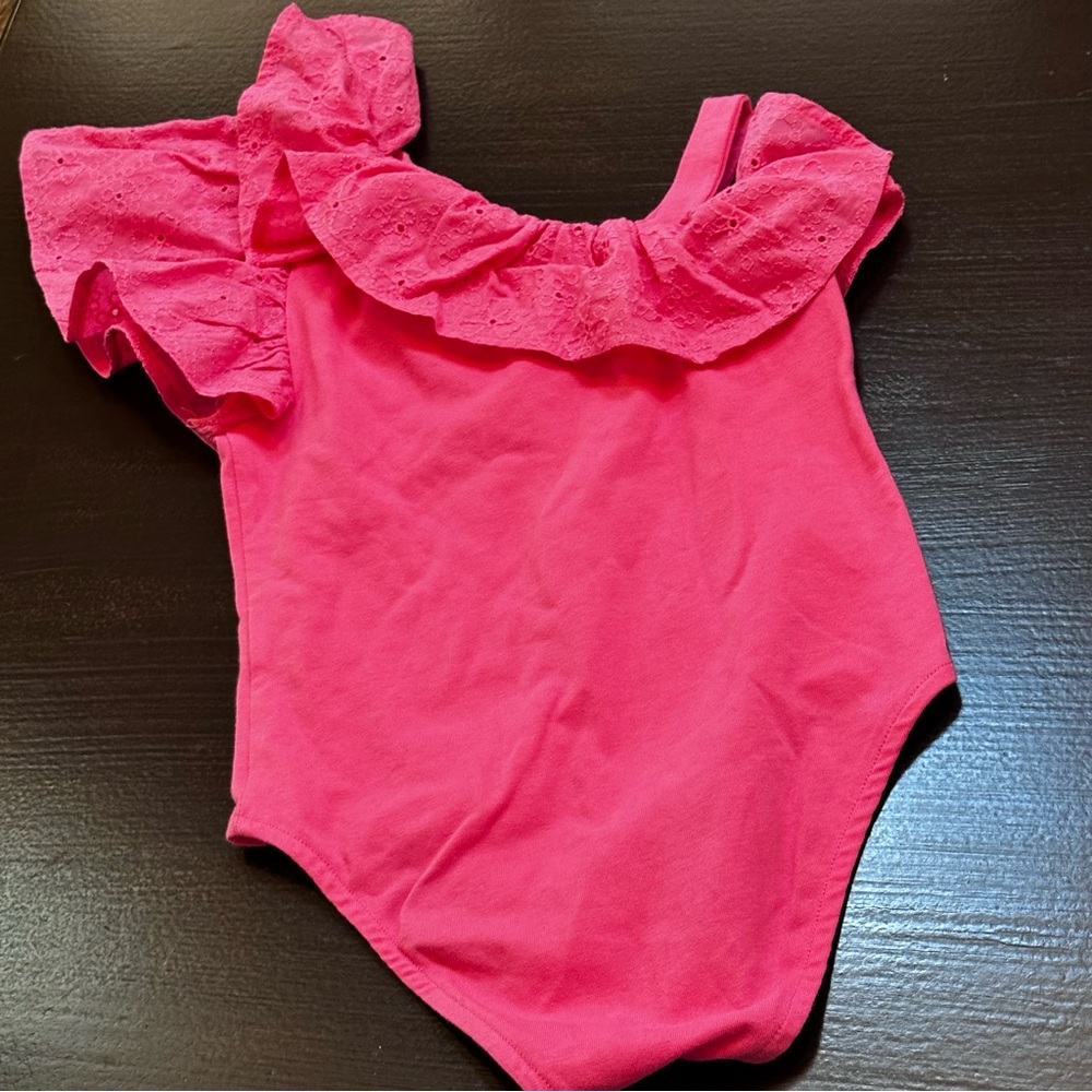Pink Ruffled One-Shoulder body. - Picture 6 of 6
